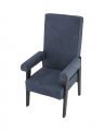 Milo chair blue nubuck high