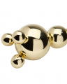 Trippel Ball Candlestick Brass