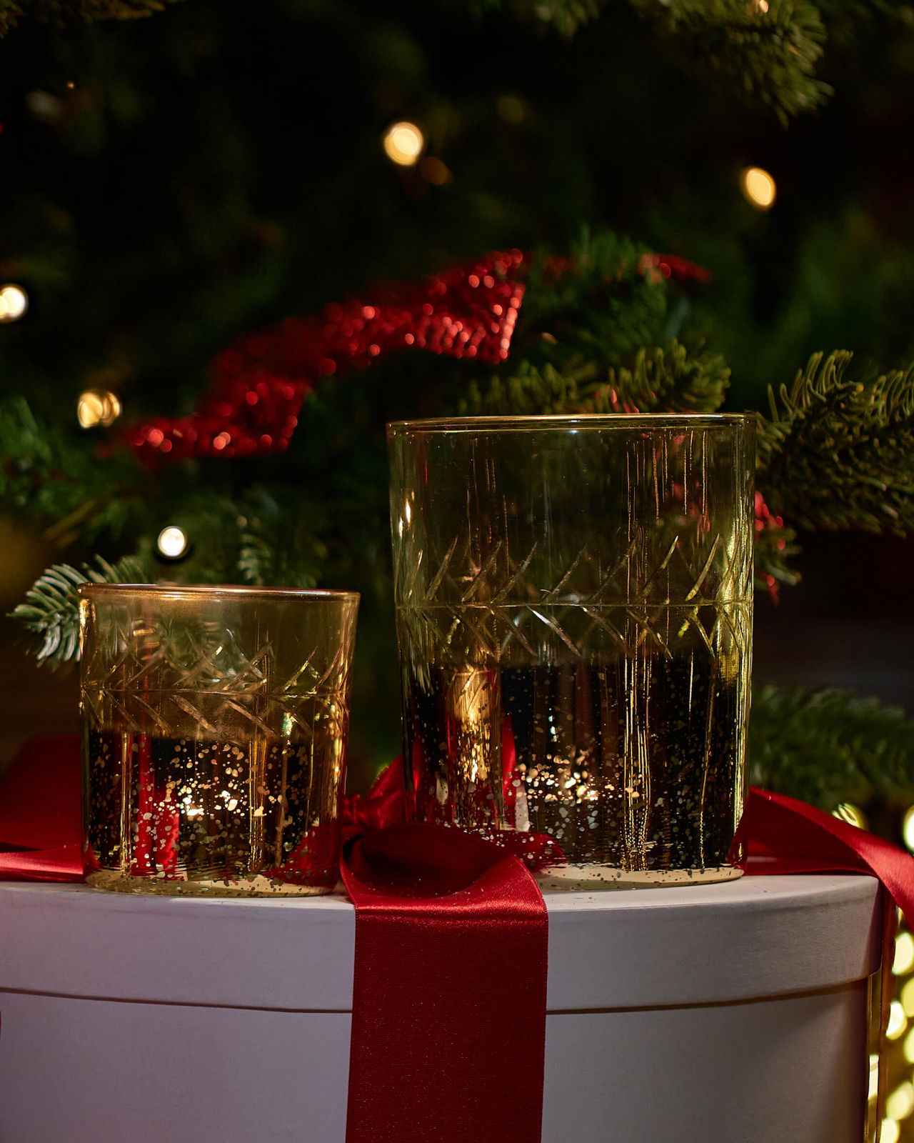 Arietta ljuslykta guld 8cm