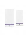 Wimbledon Baseline Stripe Towel Purple Set of 2