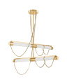 Lariat lysekrone vintage messing