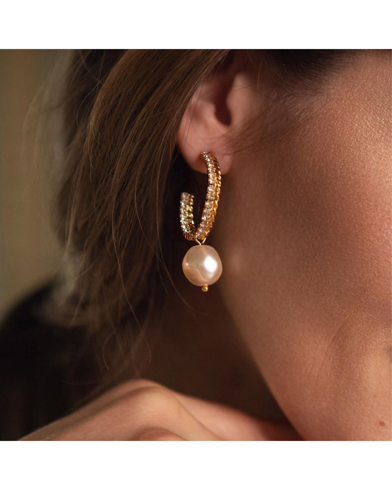 Kaia Pearl örhängen crystal