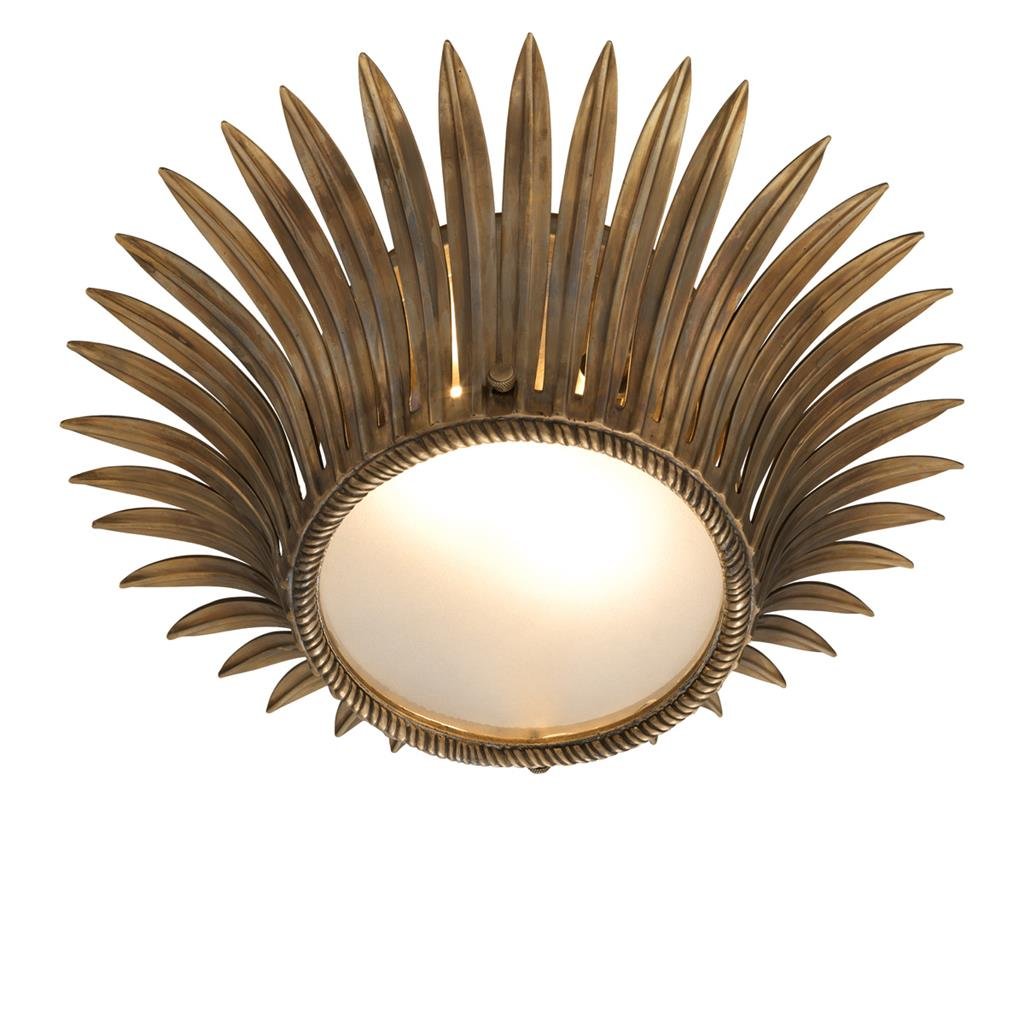 Ceiling lamp Nuvole vintage brass