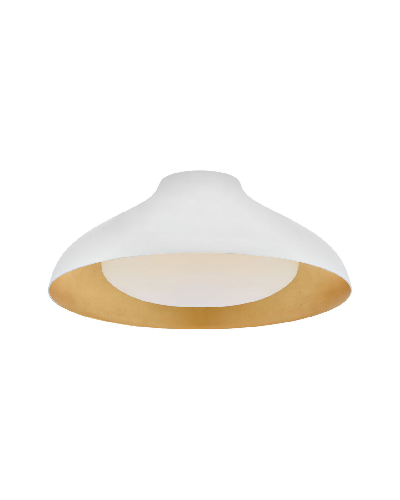 Agnes 18" Flush Mount Plaster White