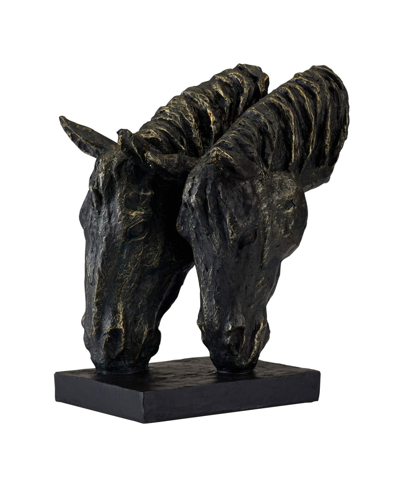 Antoine Horse Head Sculpture Black