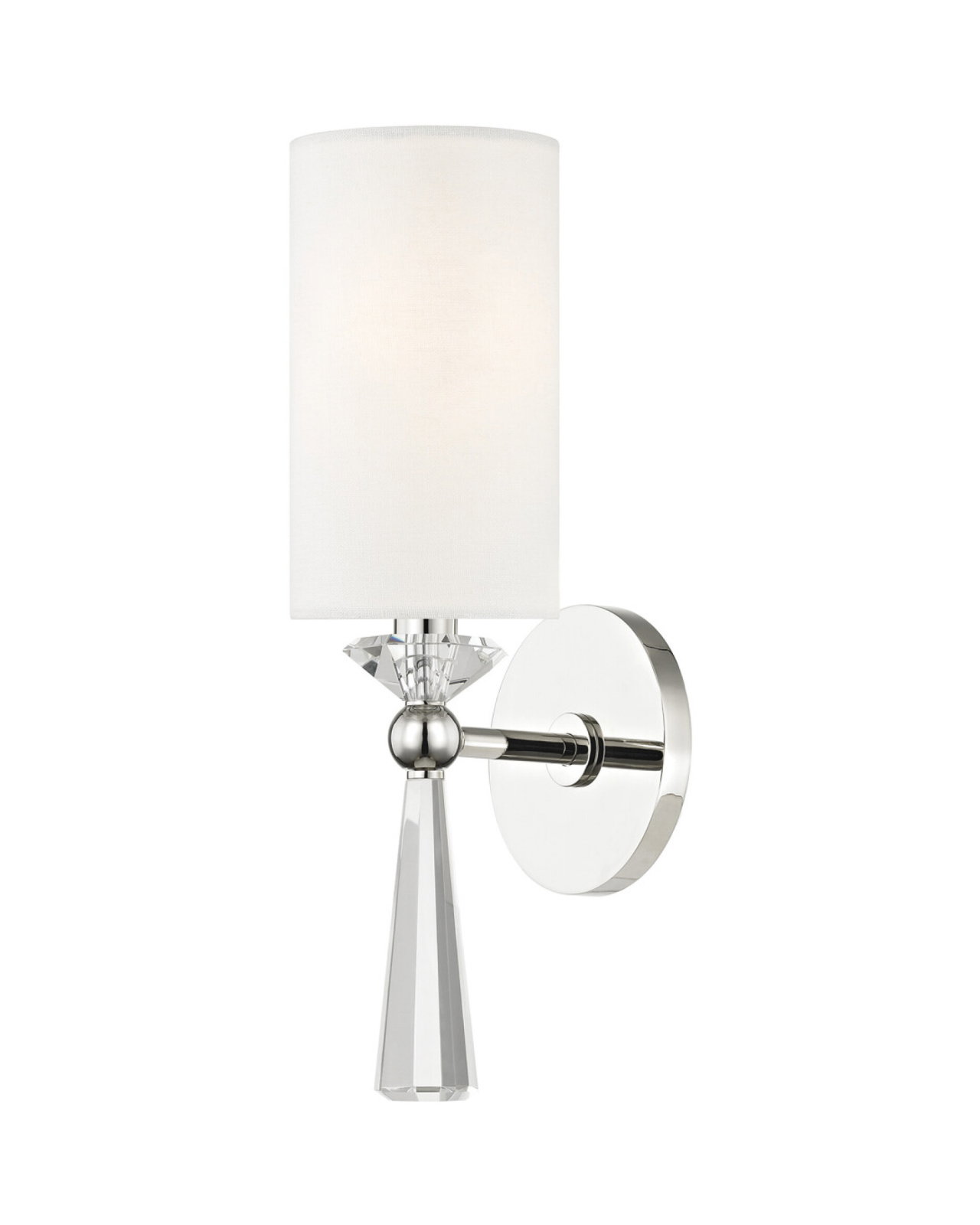 Birch vegglampe nikkel