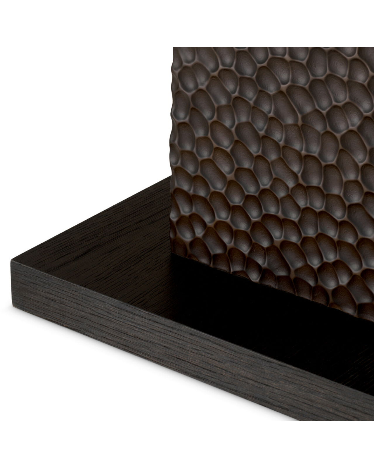 Bravon Side Table Ebony Oak Veneer