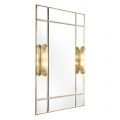 Beaumont Mirror with Lamps Brass