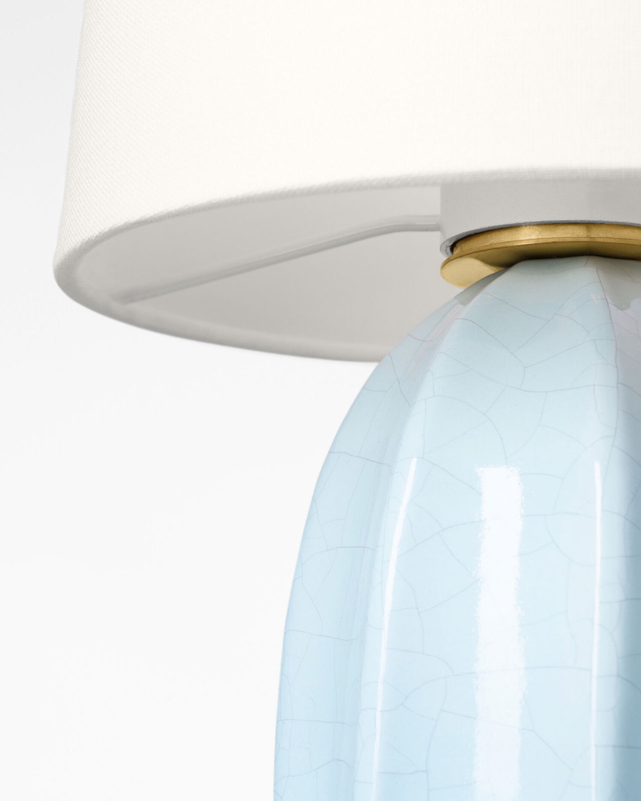 Melanie 12" Cordless Accent Lamp Crackled Moonseed