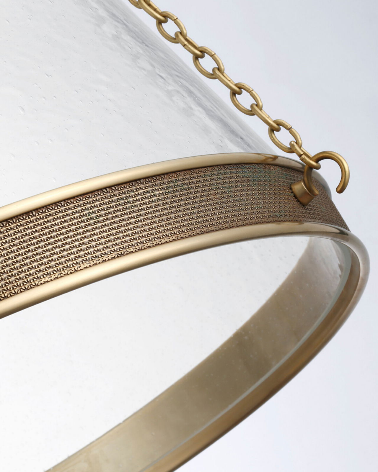 Reese 22" Pendant Soft Brass/Clear Restoration Glass