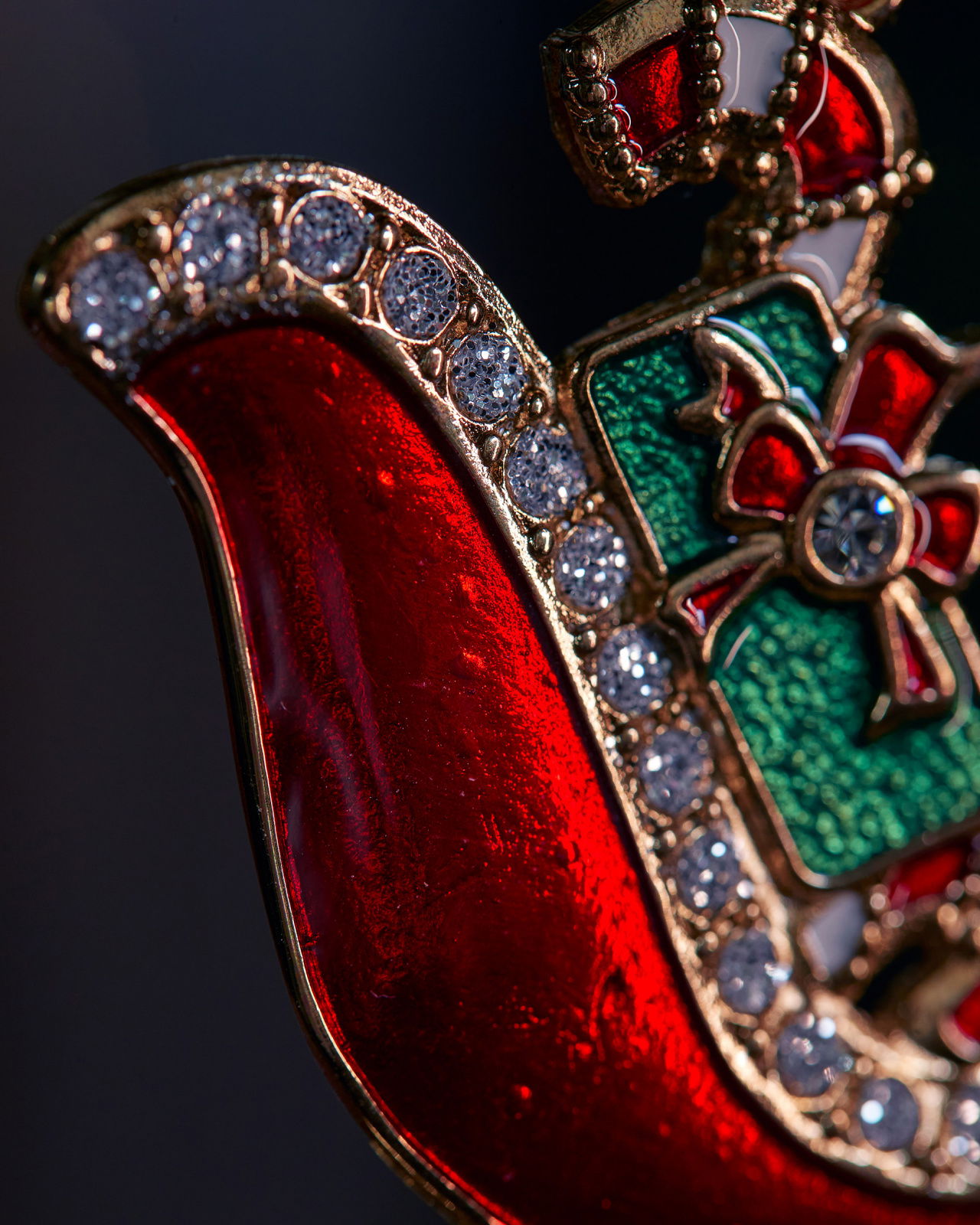 Sebastien Sleigh Ornament Red