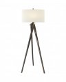 Tripod Floor Lamp Tudor Brown/Linen