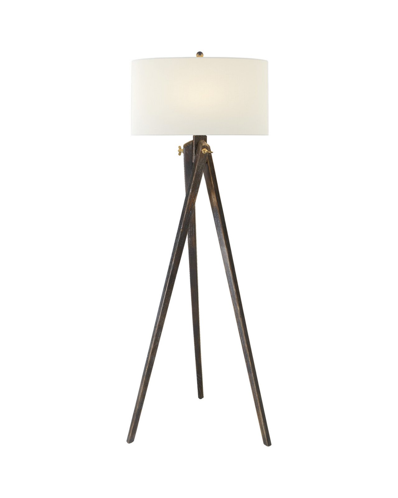 Tripod Floor Lamp Tudor Brown/Linen