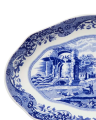 Blue Italian serveerschaal blauw/wit