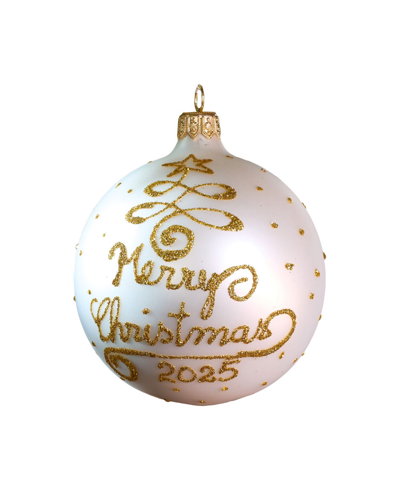 Lux Merry Christmas -joulupallo 2025 8cm