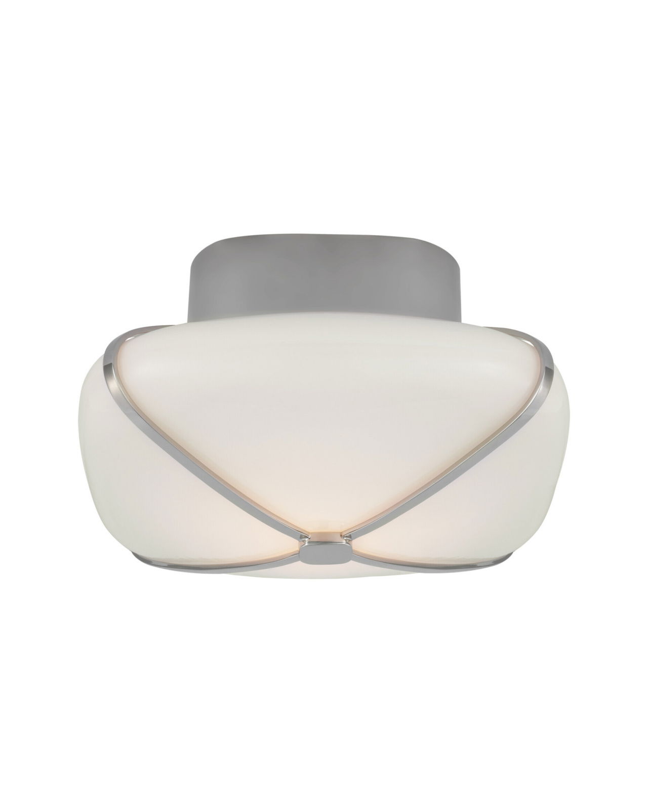 Fondant 9" Flush Mount Nickel