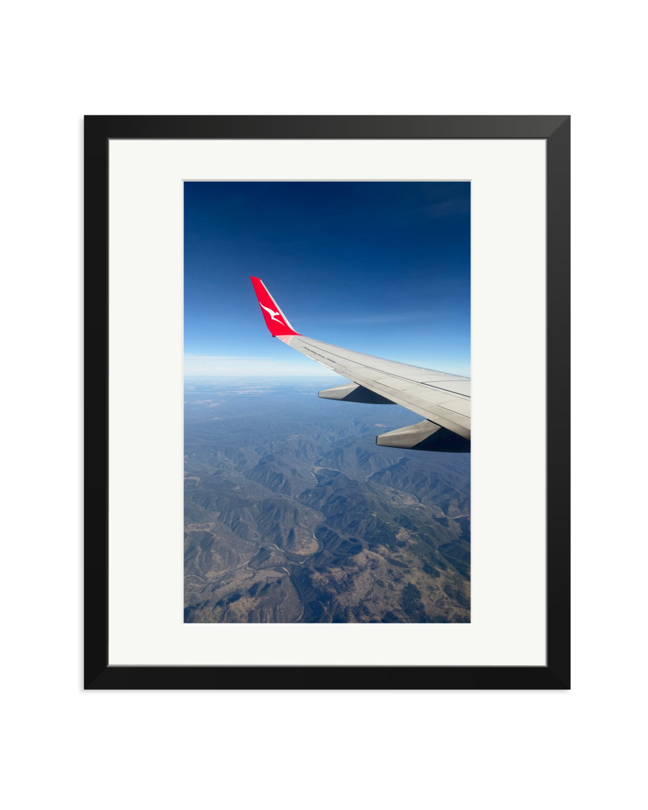 Flying into Melbourne Black / Large