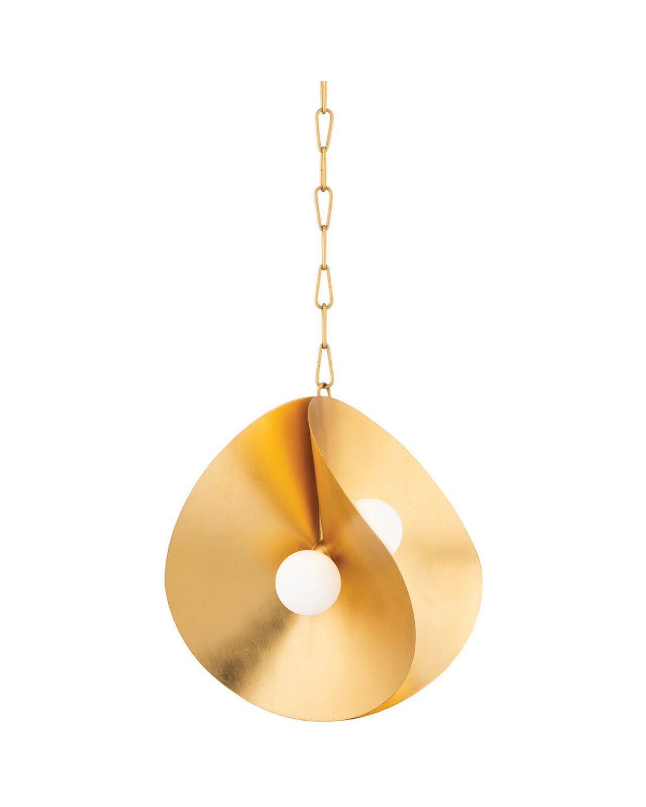 Peony taklampa guld