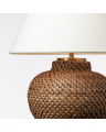 Avedon 11" Cordless Accent Lamp Natural Rattan