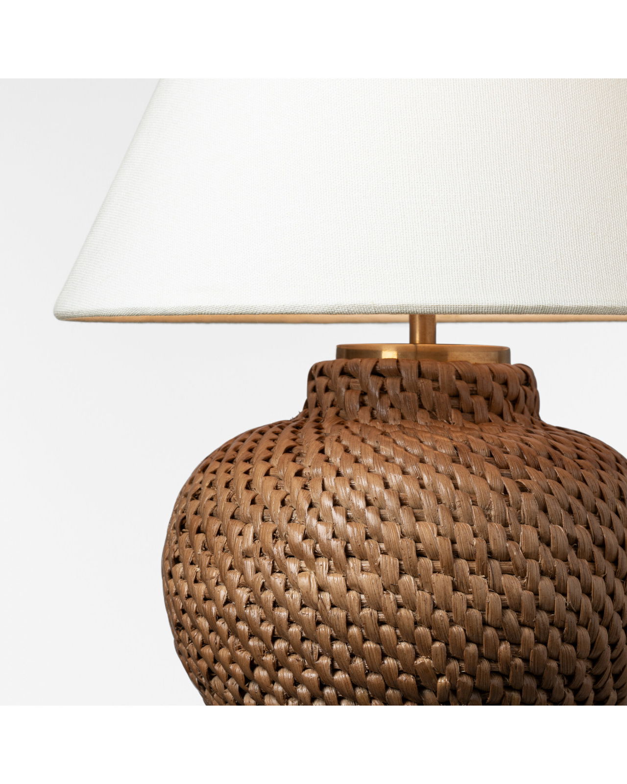 Avedon 11" Cordless Accent Lamp Natural Rattan