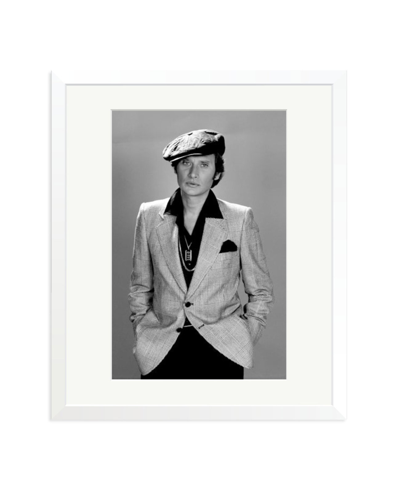 Johnny Hallyday, 1976 White / Large