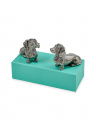 Dachshund Salt/Pepper Shakers Pewter