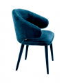 Dining Chair Cardinale Roche teal blue velvet