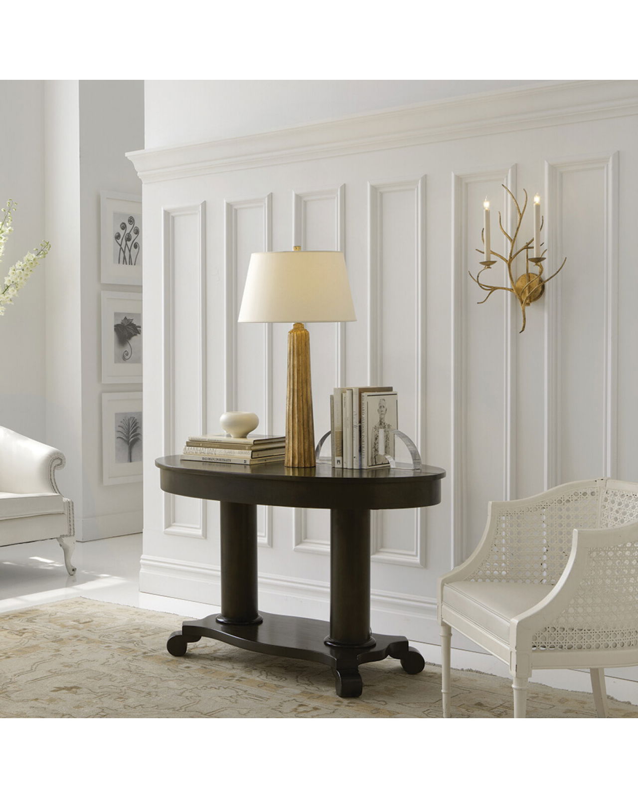 Branch vägglampa Gilded Iron