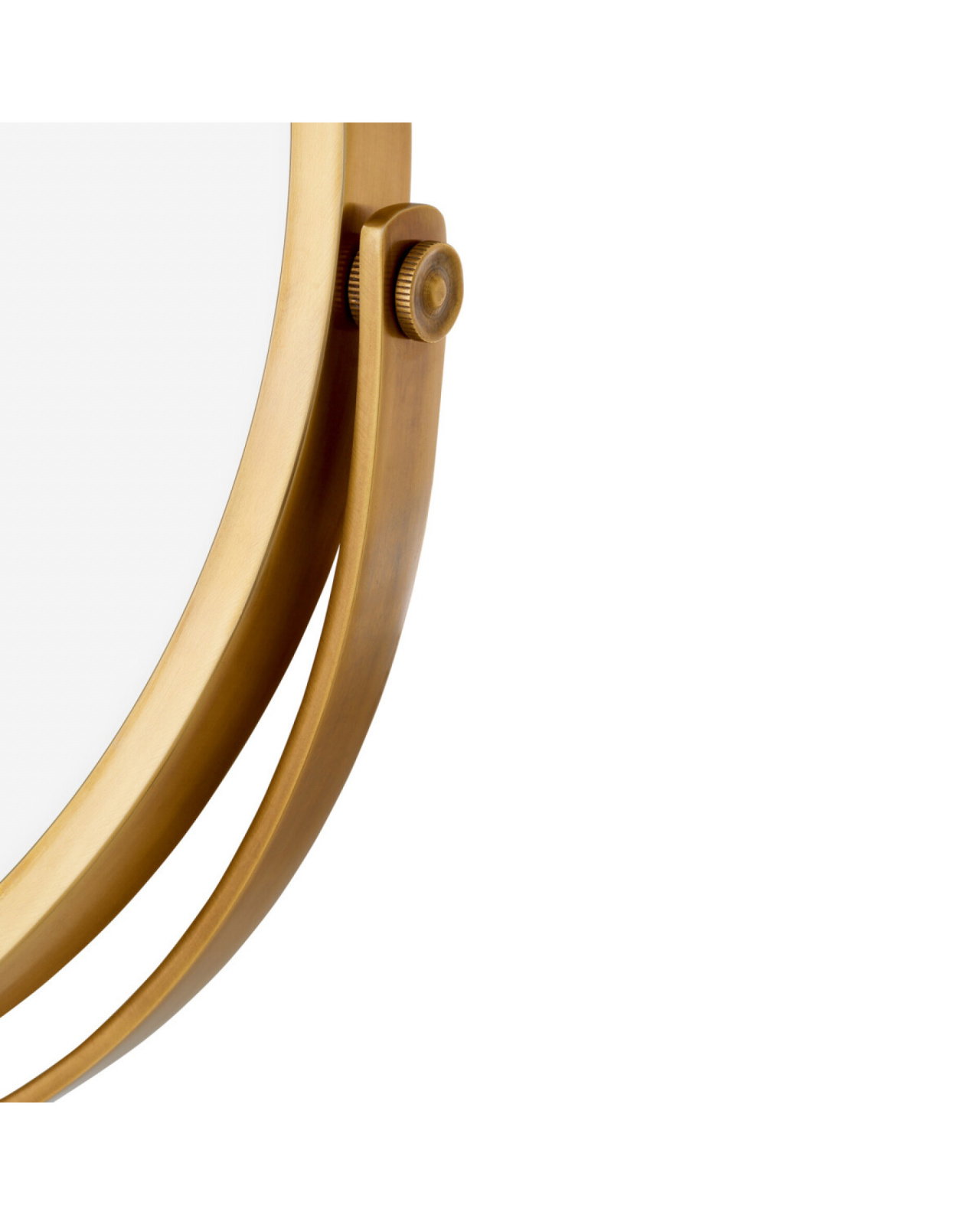 Jovanni tabletop mirror in antique brass