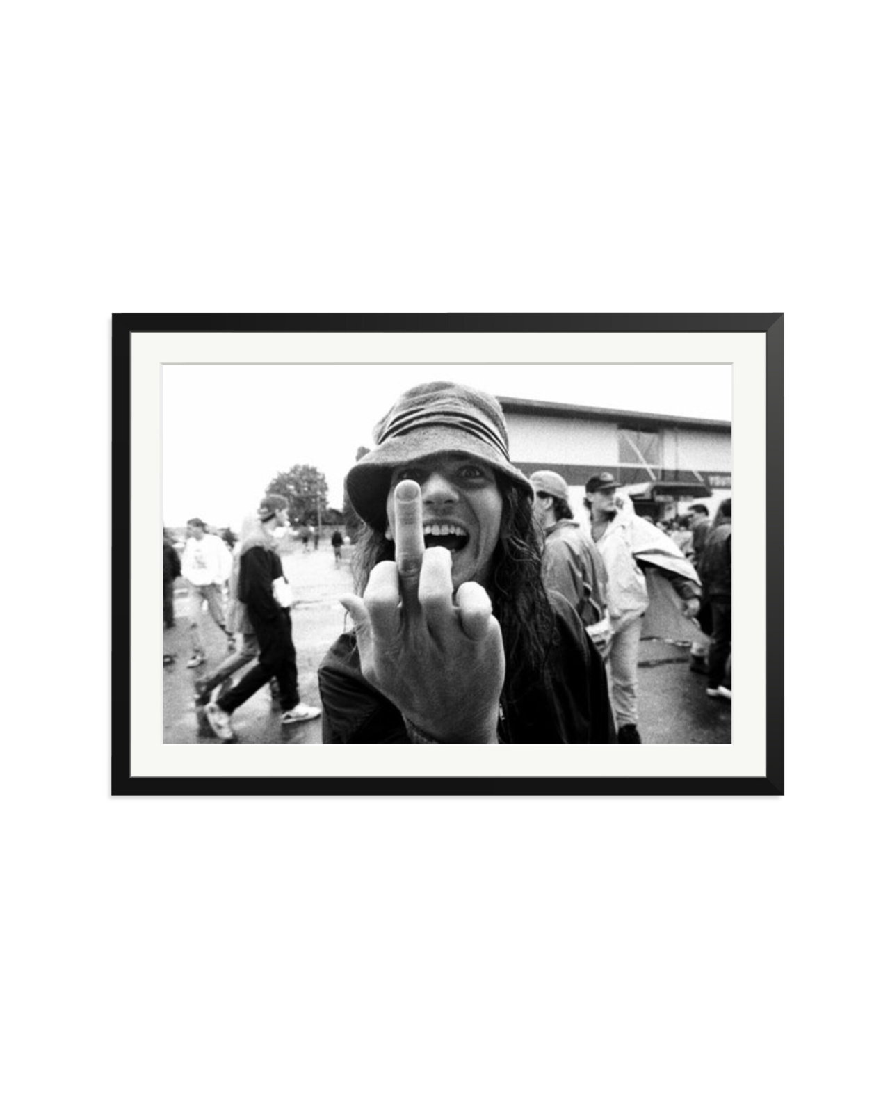 Eddie Vedder Flipping the Bird Black / XXL