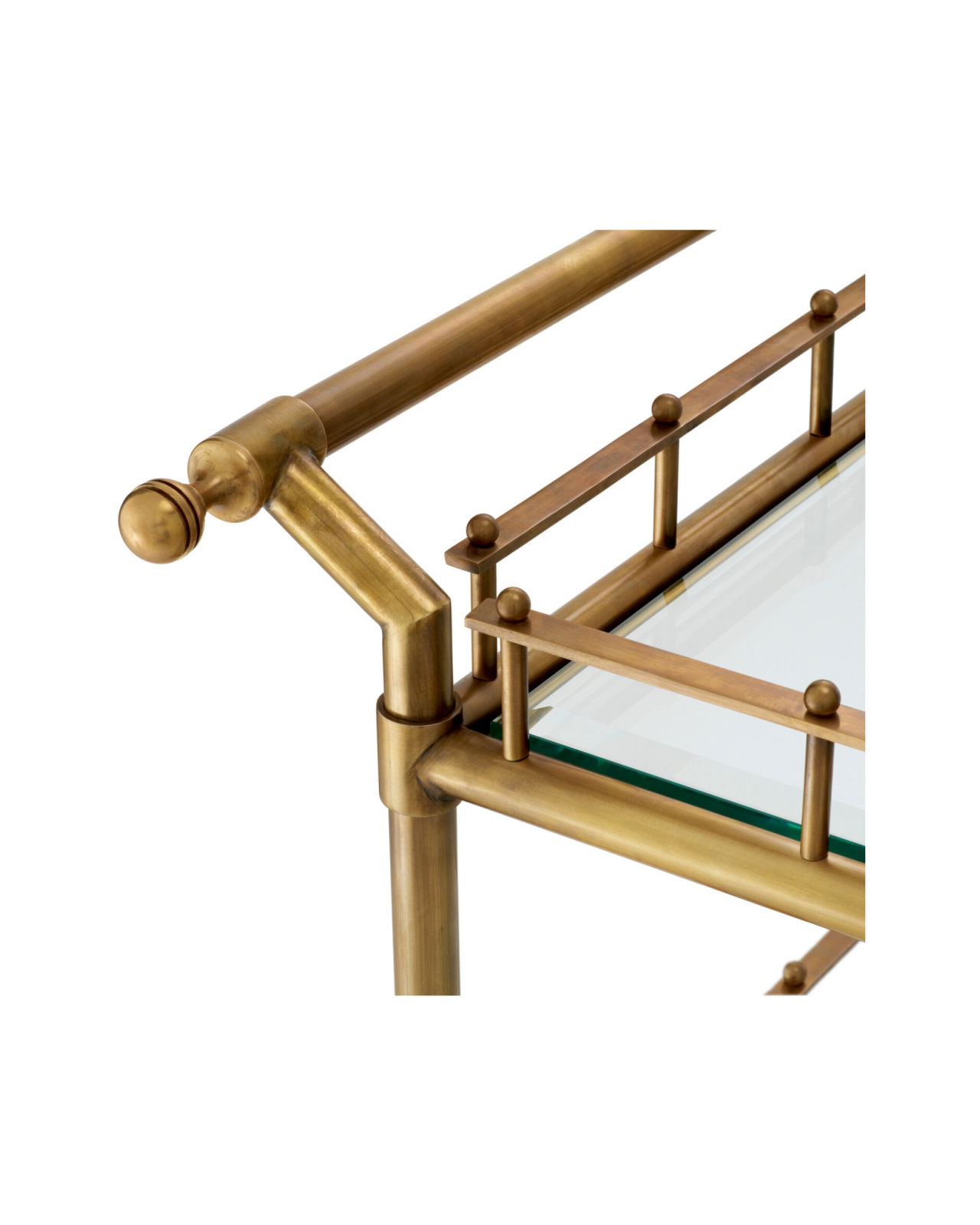 Scarlett drinkvagn vintage mässing L