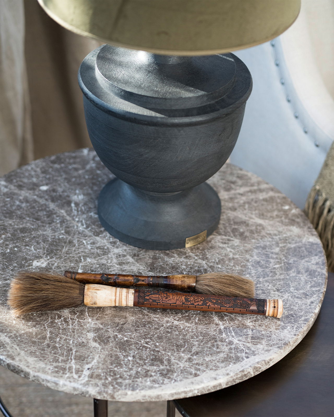 Capri lampefot svart