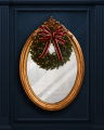 Frost Christmas Wreath Lights 60cm