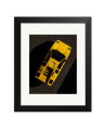 Birdseye View Lamborghini Countach Black / Small