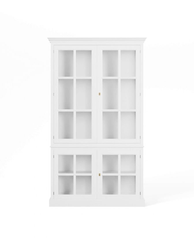 Seethrough Display Cabinet Classic White