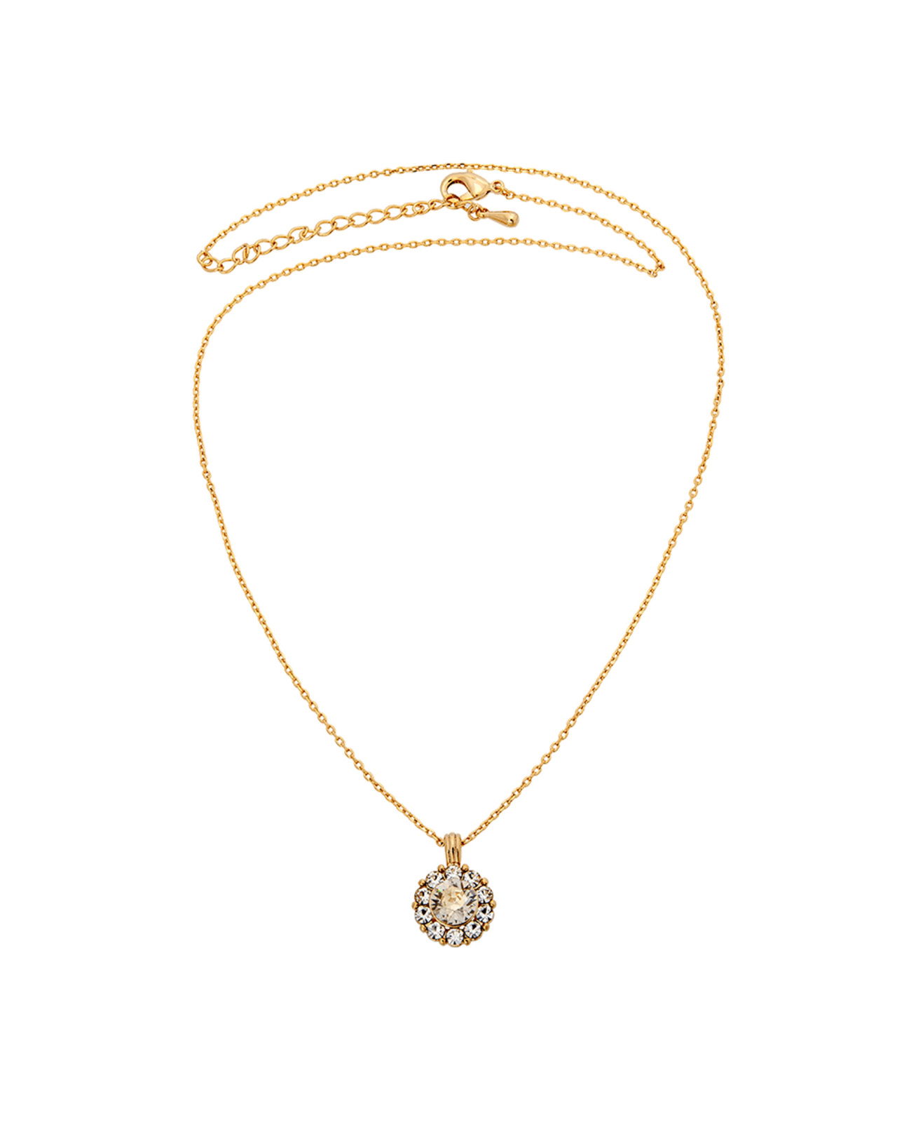Sofia halskæde crystal gold