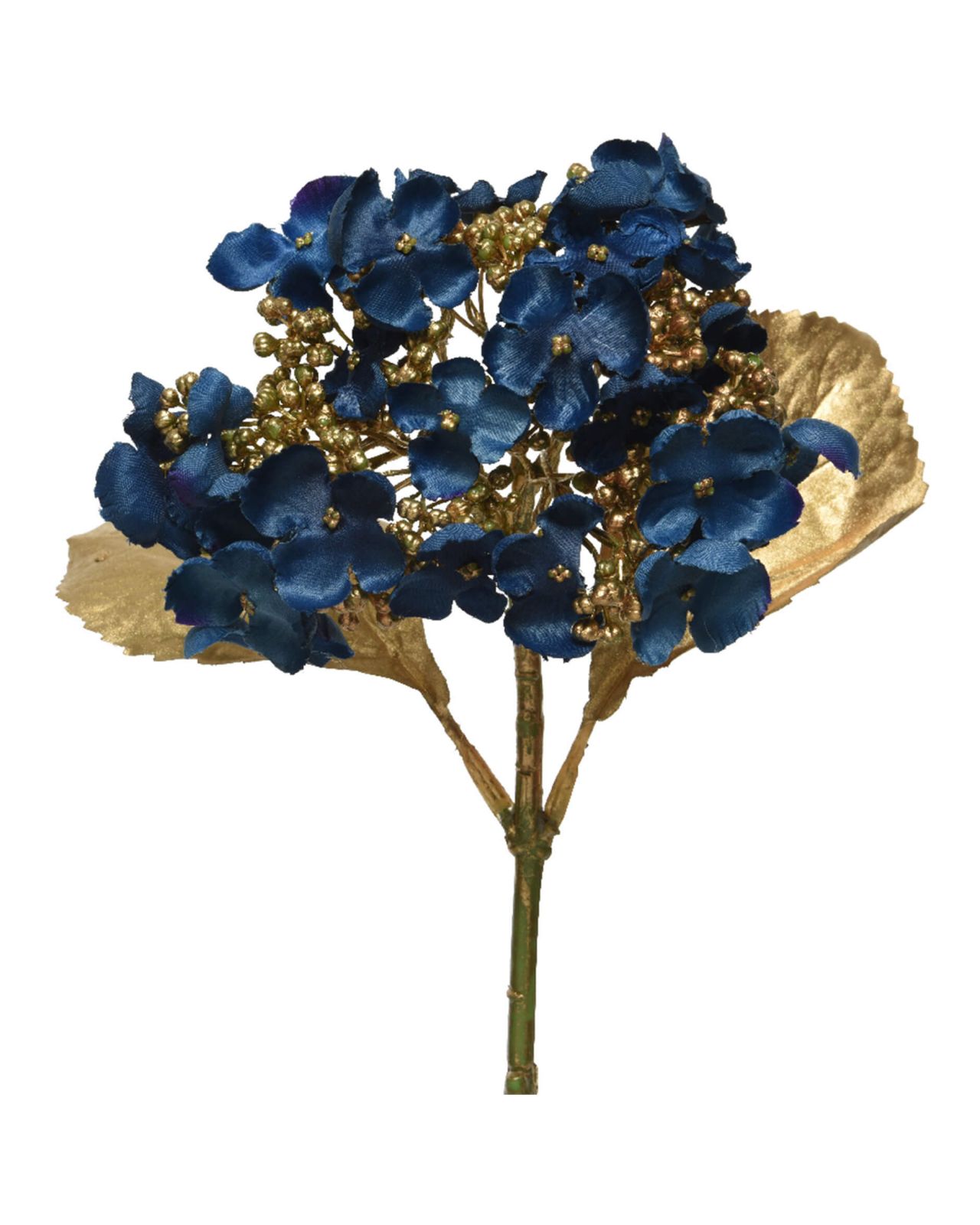 Hydrangea flower (blue/gold)