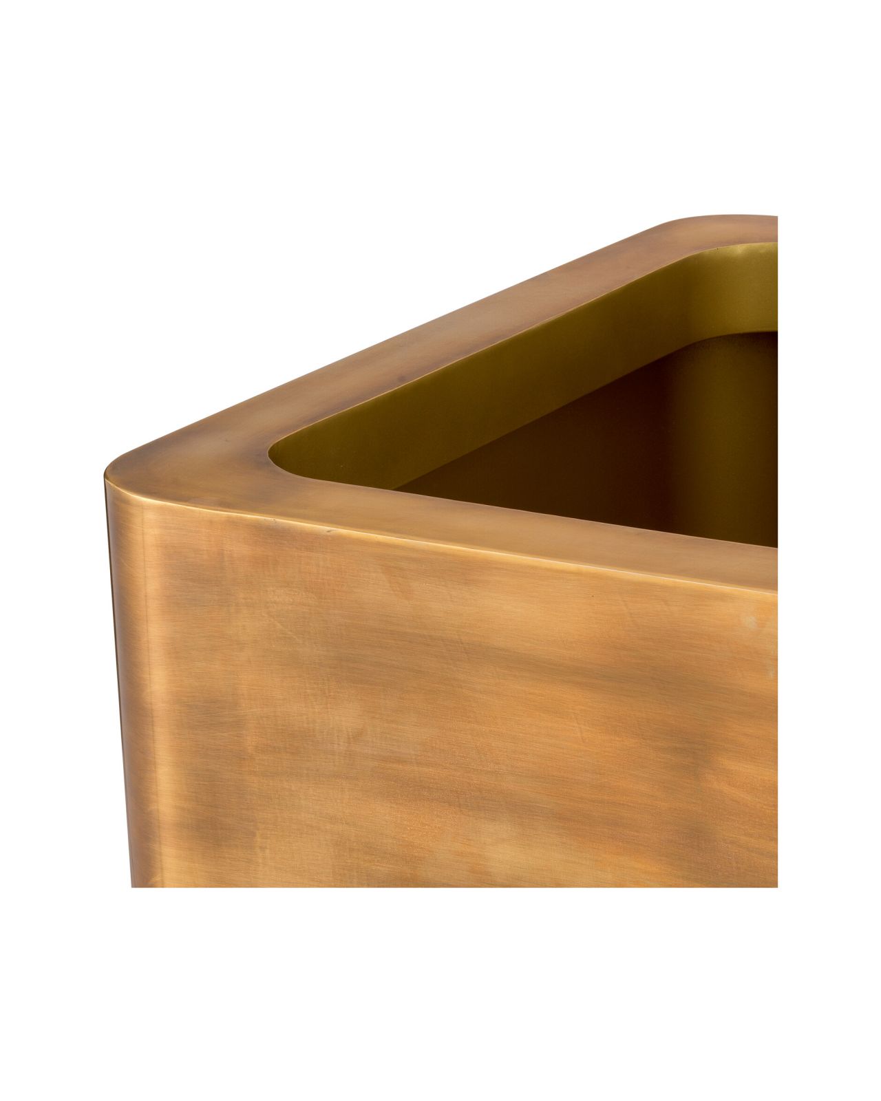 Jasper Planter Vintage Brass