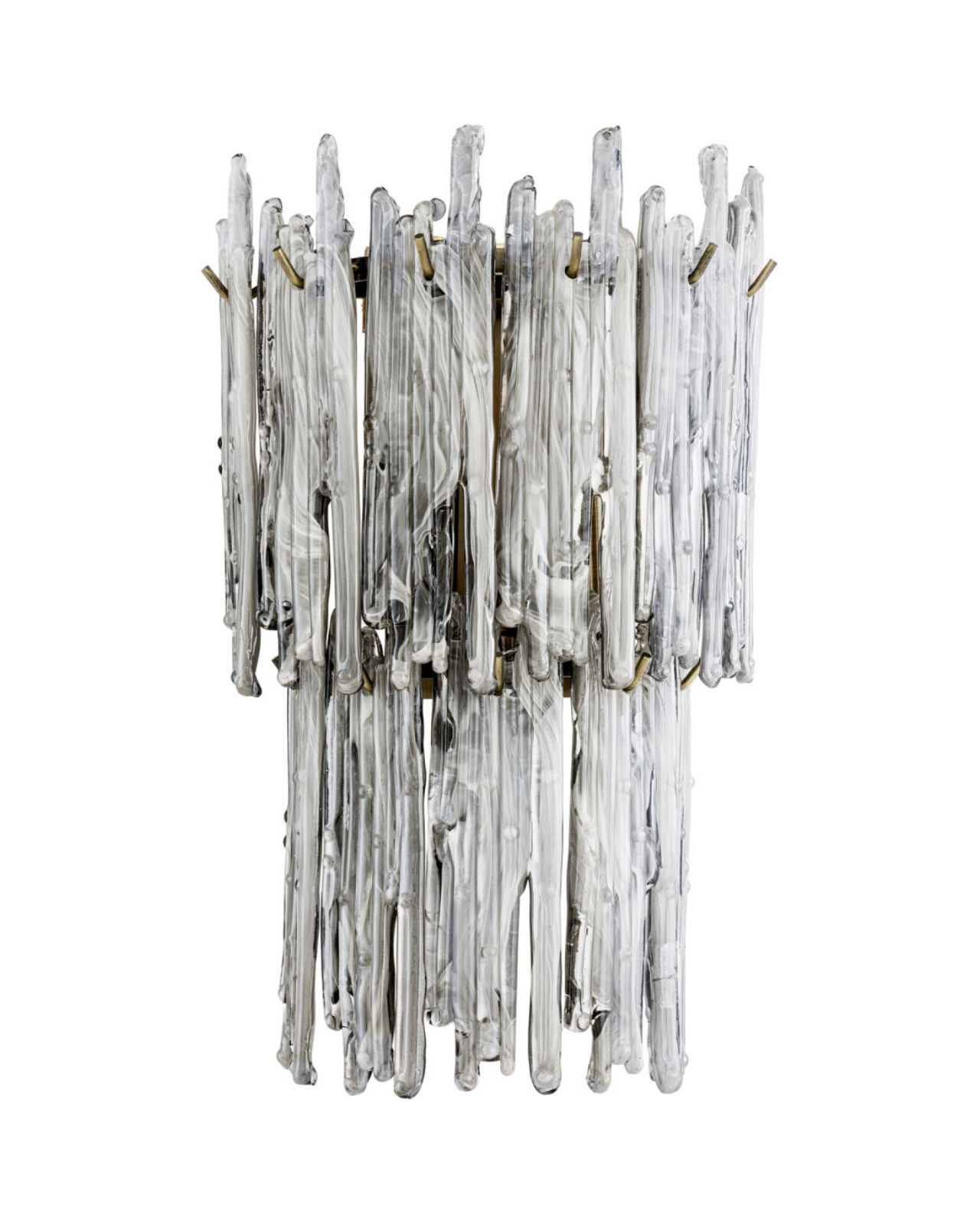 Saint Roch wandlamp geborsteld messing