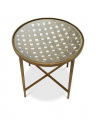 Sorrento Side Table Antique Brass