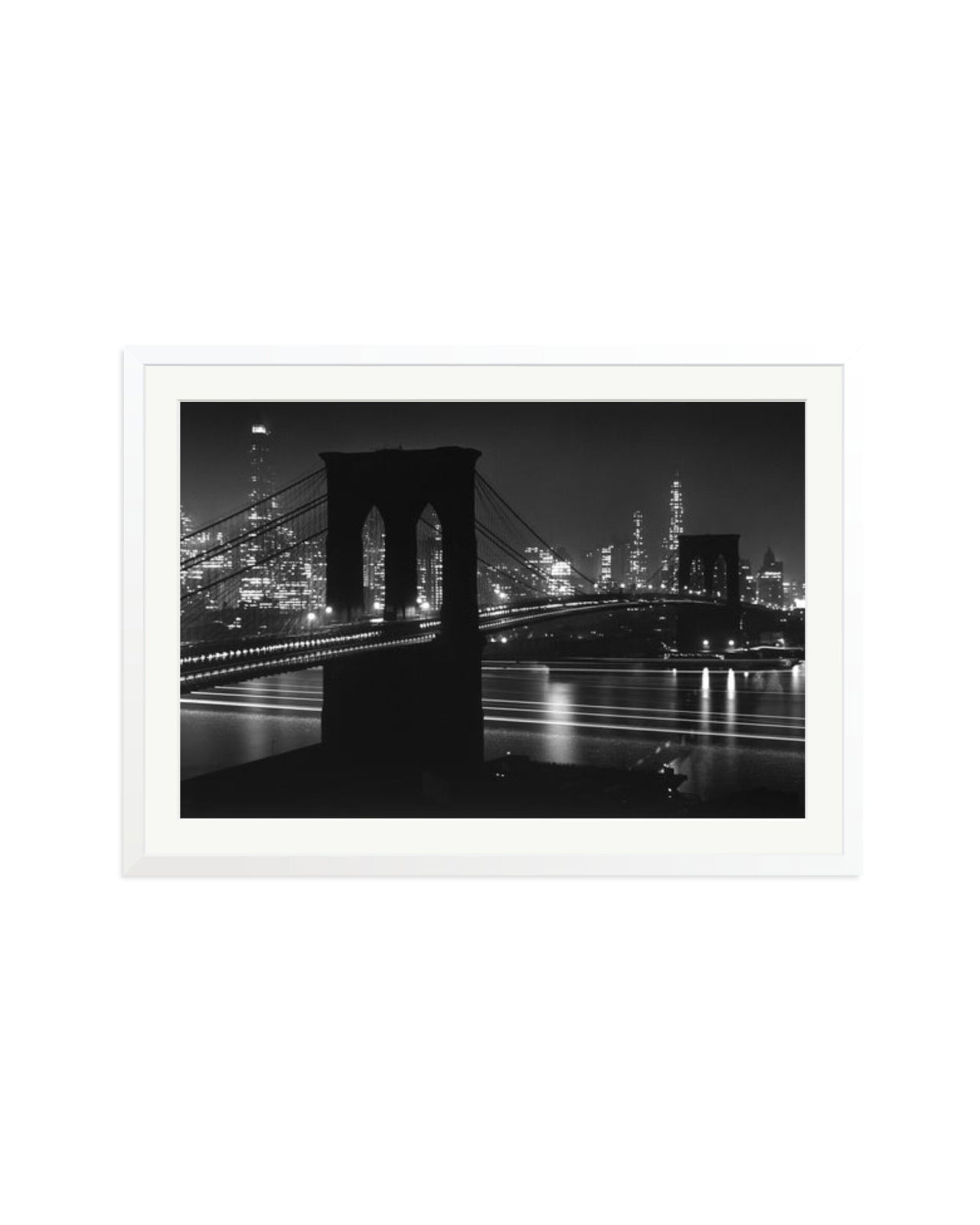 Brooklyn Bridge at Night White / XXL