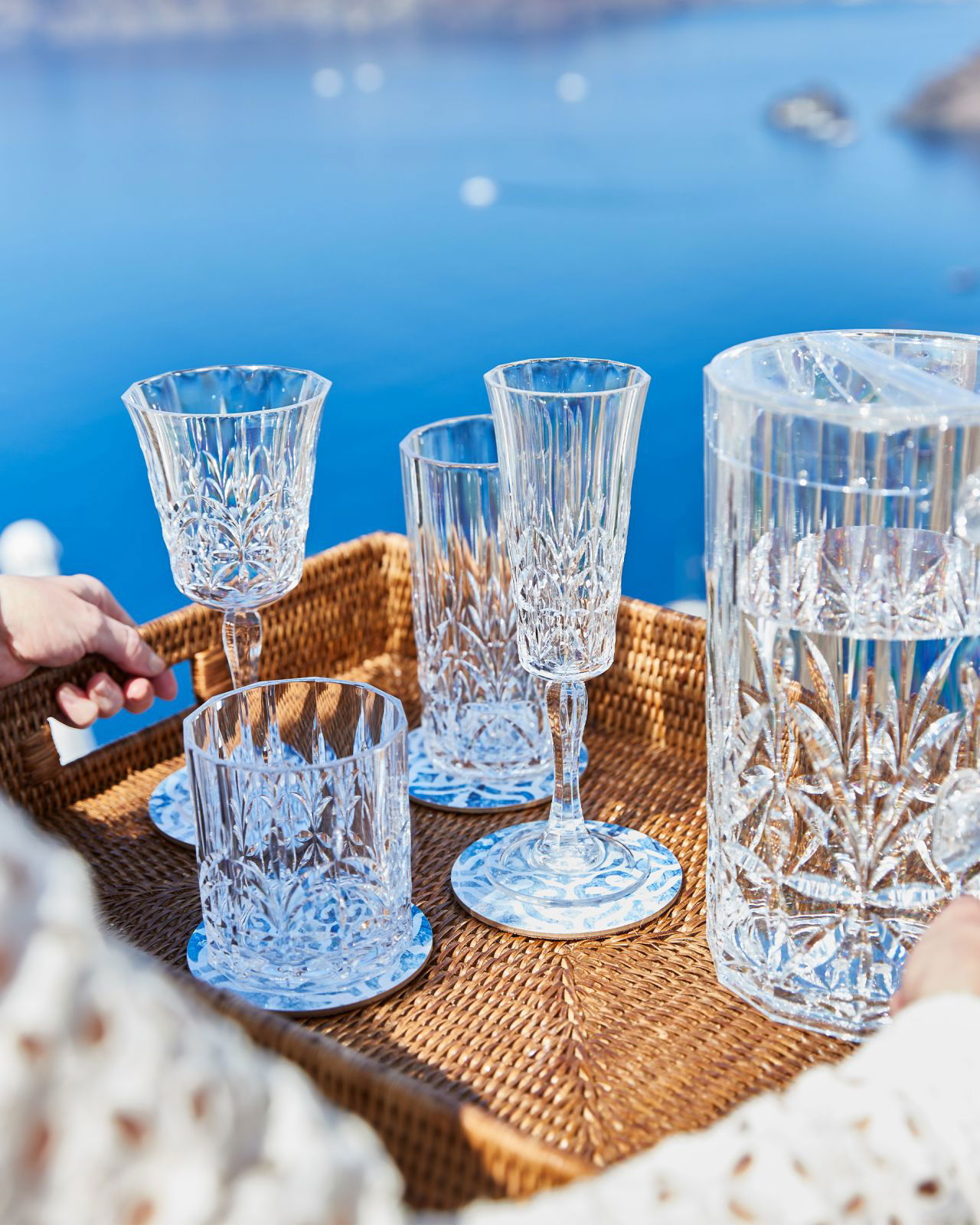 Plastic Glasses - Crystal Cut Wine Glasses