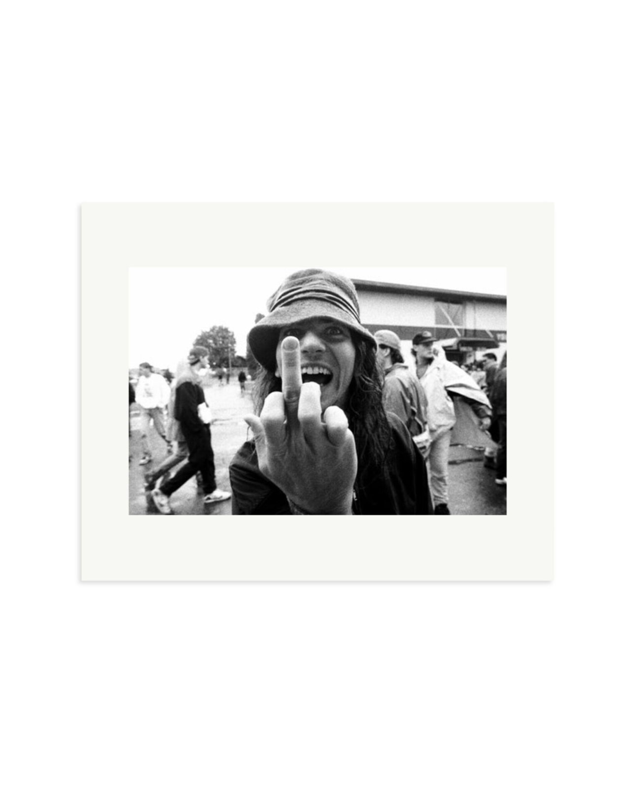 Eddie Vedder Flipping the Bird Print Only / Medium