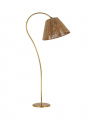 Dume Large Arched Floor Lamp Antique Brass