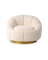 Inger snurrfåtölj bouclé cream
