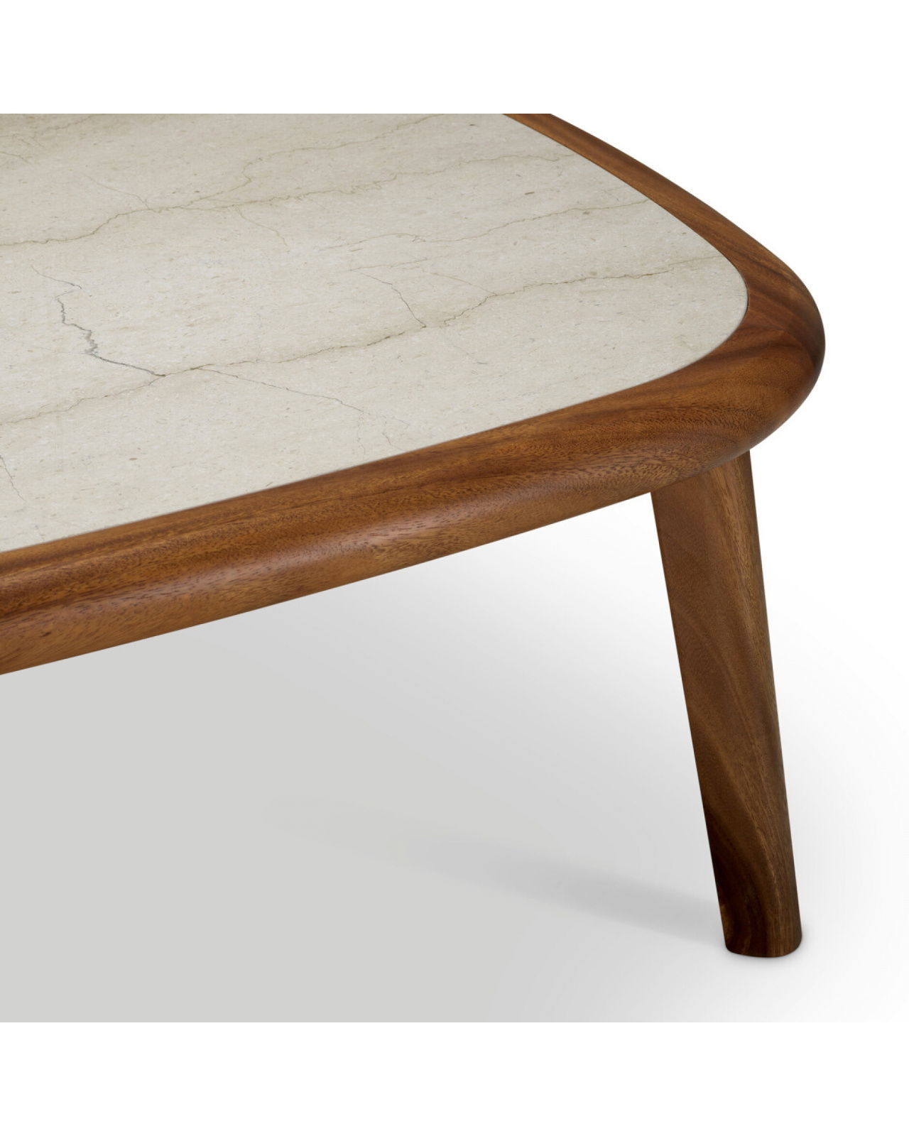 Wilma Coffee Table Mahogany Marble