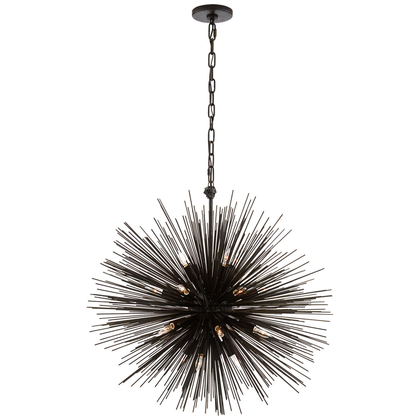 Strada Round Pendant Black