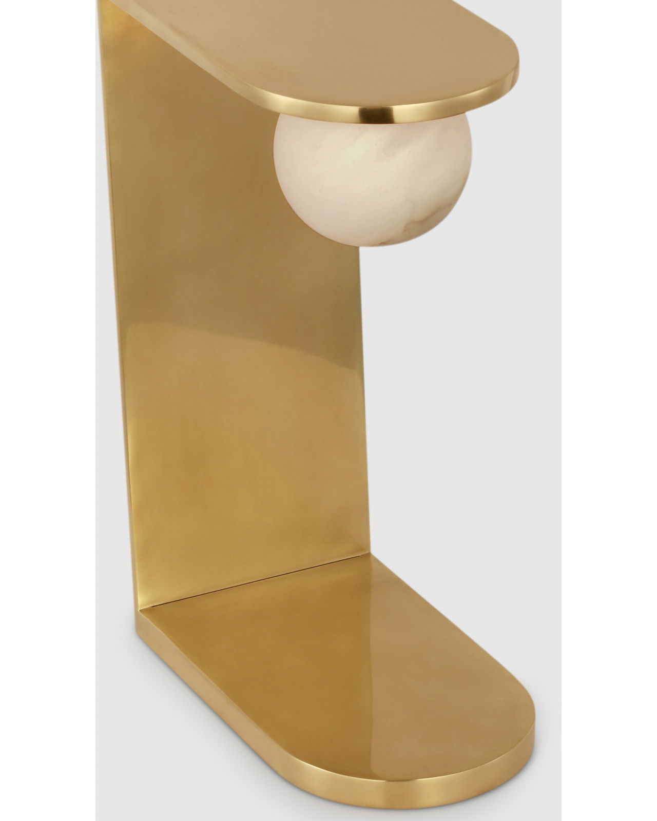 Pertica Small Desk Lamp Mirrored Antique Brass