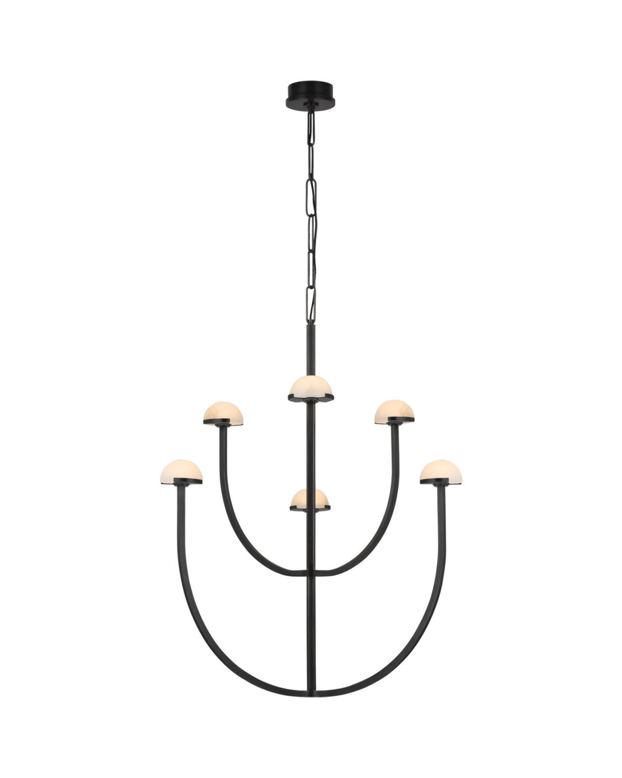 Pedra Two-Tier Chandelier Bronze Large