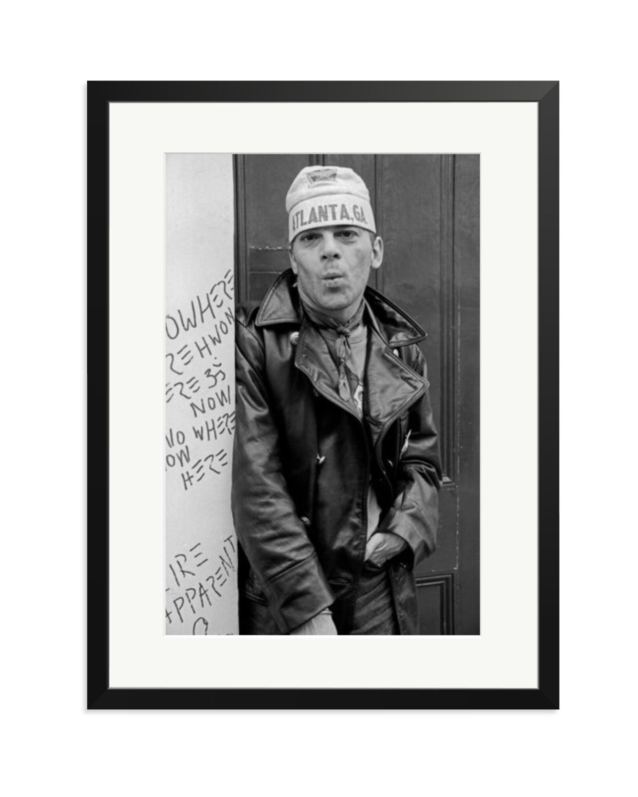 Ian Dury Outside Stiff Records 1978 London Black / XL